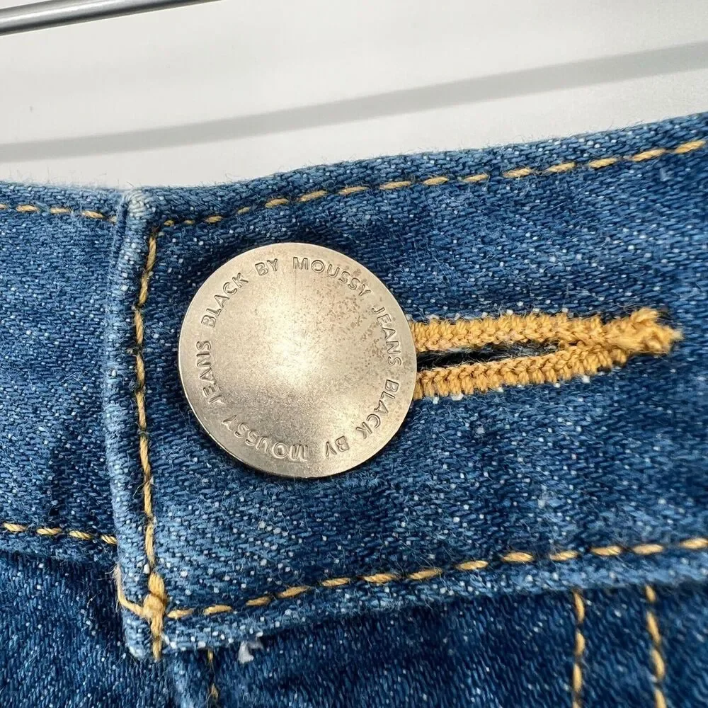 Moussy Midi Denim Skirt Womens S Pencil Academia Cottage‎ Prairie Trendy